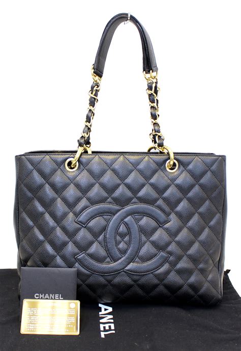 chanel leather totes|Chanel handbags shopper tote.